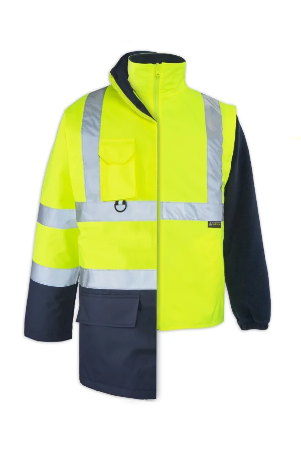 HI-VIS 5 IN 1 JACKET OLYMPUS MAX-BREATHANE HI-VIS TWO-TONE — görsel 2